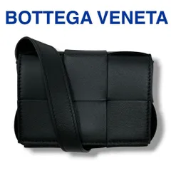 ボッテガヴェネタ ショルダーバッグ レザー キャンディカセット ブラック 黒 Bottega Veneta ミニバッグ マキシイントレチャート ユニセックス ブランド 美品 ゴールド金具 カバン ポーチ メンズ レディース 男女兼用 イタリア製 S/未使用