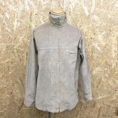 古着 CONVERSE コンバース L メンズ コーデュロイシャツジャケット ハイネック フルジップ ボックスカット 長袖 綿100% ブラウンカーキ系