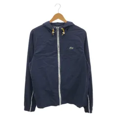 【中古】LACOSTE ナイロンパーカー サイズM/L ネイビー ラコステ[91]のサムネイル