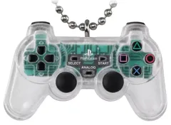 【中古】食玩 キーホルダー 7.アナログコントローラ (DUALSHOCK) クリスタル 「PlayStation/ミニチュアチャーム付きビスケット」