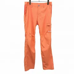 【中古】[印象AB] ルコックスポルティフゴルフコレクション パンツ メンズ 79 オレンジ系 ポリ100% メッシュポケット ジップフライ ひざが立体裁断 ロゴ刺繍 薄手 クレープ生地 シアサッカー ボーダー ストレートのサムネイル