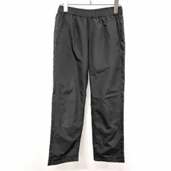 【中古】[印象AB] TIGORA ティゴラ パンツ レディース S ブラック 黒 ポリ100% ファスナー無し(前立て無し) 微起毛裏地 サイドに幾何学柄 ロゴプリント ロングのサムネイル
