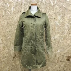 【中古】[印象BC] UNITED ARROWS BEAUTY＆YOUTH レディース M グリーンカーキ系 緑系 綿100% コート 薄手の中綿入りのノースリーブライナー付き 長袖 無地のサムネイル