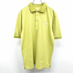 【中古】[印象AB] TOURSTAGE CHAMPIONS TOUR ツアーステージ ポロシャツ メンズ L 緑 ポリエステル×ポリウレタン ゴルフ 半袖 ストレッチ 鹿の子 ロゴ刺繍のサムネイル