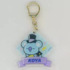[중고] 잡화 KOYA(아르엠) 아크릴 키홀더 Let's party with you [BT21]