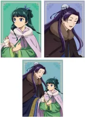 【中古】キャラカード 猫猫＆壬氏(冬の装いver.) 描き下ろし 2Lブロマイド3枚セット ver.A 「薬屋のひとりごと」