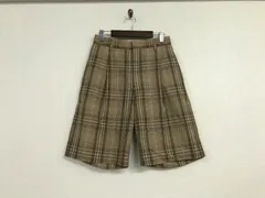 美品本物ビューティーアンドユースUNITEDARROWSユナイテッドアローズチェック柄イージースラックスショートハーフパンツサーフミリタリーアメカジワークビジネススーツストリートスケーターゴルフメンズ茶ブラウンS
