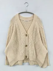 BACK NUMBER バックナンバー カーディガン/ボレロ アイボリー ウール・ニット 無地 ミドル丈 長袖