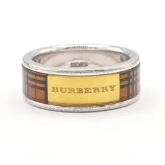  バーバリー リング ブラウン シルバー SV 中古 指輪