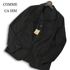 【新品 未使用】 COMME CA ISM コムサイズム 通年★ コットン ワーク ジャケット Sz.M メンズ 黒