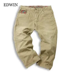 EDWIN エドウィン 4560 ストレッチ USED加工★ 花柄 ワーク パンツ Sz.36 メンズ 大きいサイズ 特大