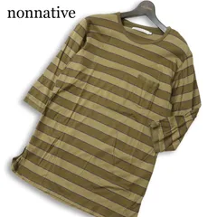 nonnative FOR  (GS) ノンネイティブ 春夏★ 7分袖 ボーダー ポケット カットソー Tシャツ 日本製 Sz.1 メンズのサムネイル