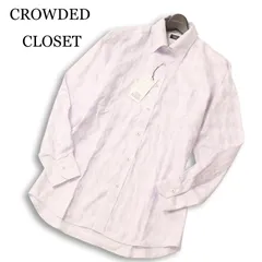 【新品 未使用】 CROWDED CLOSET メンズビギ 通年★ 長袖 アーガイル柄 ボタンダウン シャツ Sz.LL メンズのサムネイル