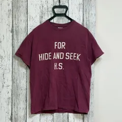 HIDE AND SE  ハイドアンドシーク　Tシャツ バーガンディ  Mのサムネイル
