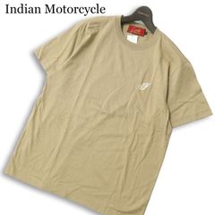 【新品 未使用】 Indian Motorcycle インディアンモーターサイクル 春夏★ 半袖 刺繍 Tシャツ カットソー Sz.L メンズ