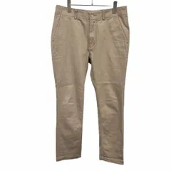 【中古】[印象AB] tk.TAKEO KIKUCHI ティーケータケオキクチ チノパンツ メンズ M ベージュブラウン 綿×ポリウレタン ストレート 無地 ジップフライ 少しストレッチのサムネイル