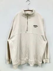 C・O・L・Z・A コルザ スウェット L ホワイト 裏起毛 無地 ワンポイント 刺繍 長袖