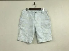 本物ジーステージGSTAGEコットンチノ柄ショートハーフパンツサーフミリタリーアメカジワークビジネススーツストリートスケーターゴルフメンズ青ブルー46Mのサムネイル