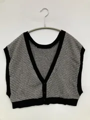 GLOBAL WORK グローバルワーク ベスト F ブラック 無地 その他総柄