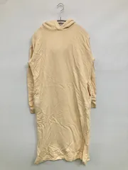 UNIQLO ユニクロ ワンピース S ベージュ スウェット コットン 無地 長袖 ロング・マキシ丈 タイト