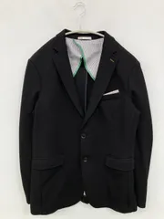ZARA ザラ テーラードジャケット EUR 50 ブラック 無地 ミドル丈 フードなし シングル