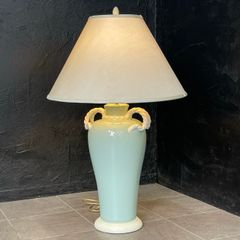 イタリア製 テーブルランプ ミッドセンチュリー照明 卓上ステンド 陶器