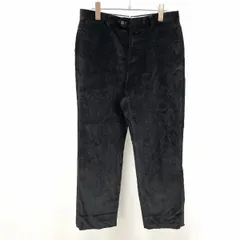 【中古】[印象AB] TOMORROWLAND トゥモローランド コーデュロイパンツ メンズ 48 黒 綿100%(スイスコットン) 少しテーパード ジップフライ 無地のサムネイル
