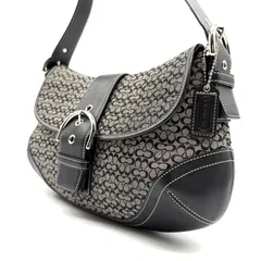 【美品✨】COACH y2k oneshoulderbag soho mini signature leather canvas black unisex