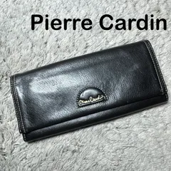 Pierre Cardin ピエールカルダン 長財布 レザー ブラック ゴールドロゴのサムネイル
