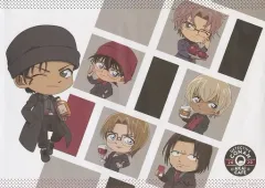 【中古】マグカップ・湯のみ 集合(ミニキャラ) オリジナルランチョンマット 「名探偵コナン 赤井秀一カフェ 緋色編」 来場特典のサムネイル