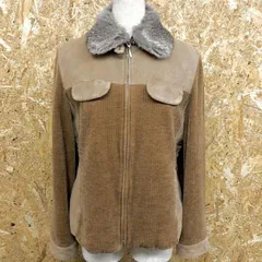 【中古】[印象AB] EVEX by KRIZIA エヴェックスバイクリツィア レディース 40 ブラウン 中綿ジャケット 袖は中綿無し ラビットファー脱着可 長袖のサムネイル