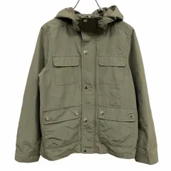 【中古】[印象AB] UNITED ARROWS Green Label Relaxing グリーンレーベルリラクシング パーカー / ジャケット レディース 36 グリーンカーキ 緑 綿×ナイロン ハイネックフード ドットボタン×ジップ留め 内ポケット無しのサムネイル