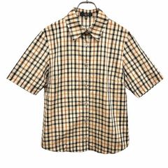 美品✨希少✨マオカラー チャイナブラウス バーバリー ノバチェック シャツ 美品✨希少✨マオカラー チャイナブラウス バーバリー ノバチェック