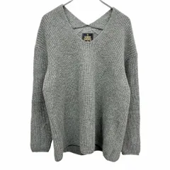 古着 アーバンリサーチ ドアーズ URBAN RESEARCH DOORS リブニット セーター 長袖 スプーンネック ウール×ナイロン ONE 杢グレー レディース