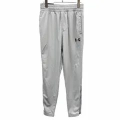 【新品/訳アリ】[印象NB] UNDER ARMOUR アンダーアーマー パンツ メンズ M グレー ポリ100% ファスナーなど無し ロゴプリント 少し薄手 テーパード 裾ジップのサムネイル