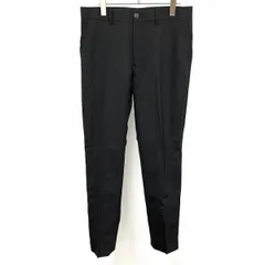 【中古】[印象A] MISTER GENTLE MAN ミスタージェントルマン スラックス / パンツ メンズ M 黒 毛100% ジップフライ トラウザーズ 無地 テーパード スリムフィットのサムネイル