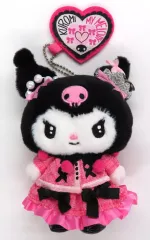 【中古】ぬいぐるみマスコット・バッジ クロミ マスコット 「サンリオキャラクターズ MY MELODY・KUROMI ANNIVERSARY PARTY」 ハーモニーランド限定