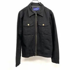 古着 アイテムス アーバンリサーチ ITEMS URBAN RESEARCH 薄手 ジップジャケット 裏地付き 無地 綿×麻×レーヨン 38 黒 レディース(メンズ？)