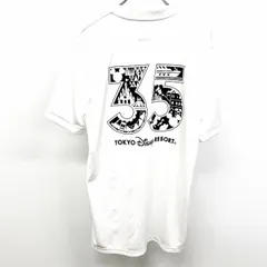 古着 アディダス×東京ディズニーリゾート adidas × Tokyo Disney Resort 35周年限定 Tシャツ 半袖 ポリ100% L ホワイト系 白系 メンズ(レディース？)