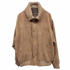 【中古】[印象AB] ゴールデンベア Golden Bear 少し薄手 ブルゾン フェイクスエード スナップダウンカラー 総裏地 長袖 ポリ100% L ブラウン メンズ
