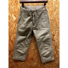 【中古】[印象B] Men's Bigi FIRST メンズビギ メンズ サイズ01 サンドブラウン・カーキ系 綿100% クロップドパンツ ダブル ストライプ柄のポケット生地のサムネイル