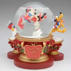 ディズニー　TDLクリスマスファンタジー2009　スノーグローブ　東京ディズニーランド　ミッキー　ミニー　ドナルド　プルート　VC00639