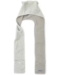 ショップフェアリー フードマフラー メランジ グレー