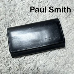Paul Smith ポールスミス キーケース レザー ブラック×マルチカラー
