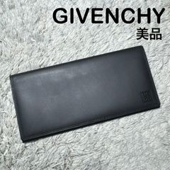 GIVENCHY ジバンシー レザー 8.222 ラウンドファスナー 長財布 黒