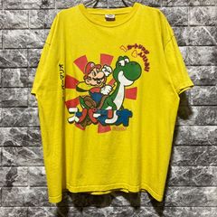 スーパーマリオワールド パッケージデザインTシャツ カーキ - メルカリ