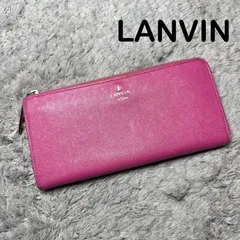 LANVIN en Bleu ランバン 長財布 L字ファスナー レザー ピンク