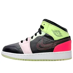 NIKE AIR JORDAN 1 MID GLOW IN THE DARK エア ジョーダン1 ミッド ブラック 黒 ピンク レッド グリーン ナイキ スニーカー 23.5cm レディース AJ1 U11502