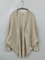 UNIQLO ユニクロ カーディガン/ボレロ L アイボリー ウール・ニット ナイロン 無地 ミドル丈 長袖