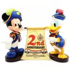 ディズニー　ミッキー＆ドナルド　TDS2周年ボブルヘッド　首振り　東京ディズニーシー2周年記念　2003年　新品　VC00394